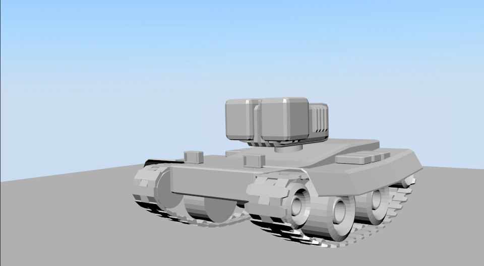 laser tank 3D Model .c4d .max .obj .3ds .fbx .stl .blend 