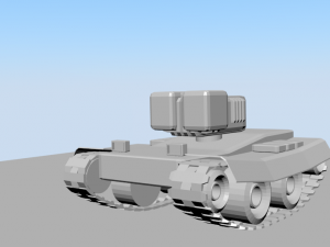 laser tank Model 3D