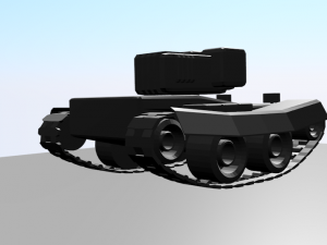 laser tank Model 3D