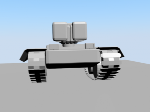 laser tank Model 3D