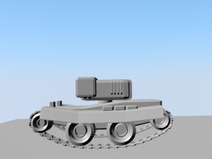laser tank Model 3D