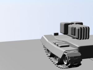 laser tank Model 3D