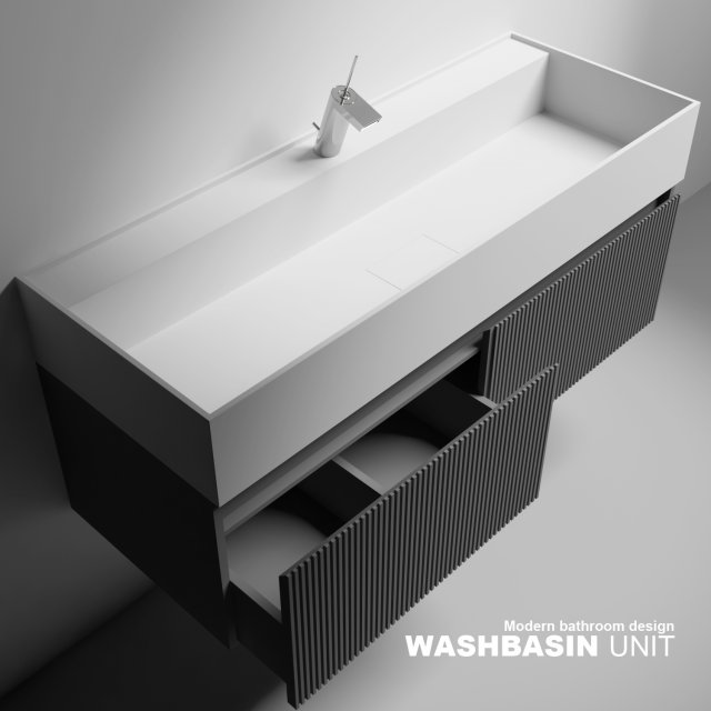 modernwashbasin 3D Model .c4d .max .obj .3ds .fbx .stl .blend 