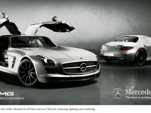mercedes benz sls amg 3D Model