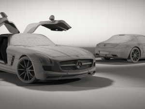 mercedes benz sls amg Model 3D