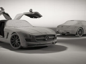 mercedes benz sls amg 3D Model