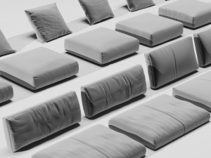 cushions and seat Model 3D