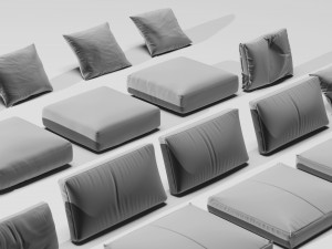 cushions and seat Model 3D
