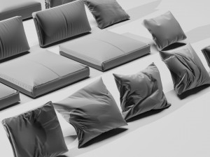 cushions and seat Model 3D