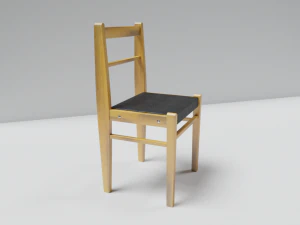 silla de la era sovi&eacute;tica Modelo 3D