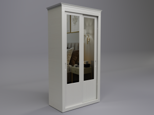 two-winged classic wardrobe 3D Model