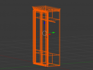 two-winged classic wardrobe 3D Model