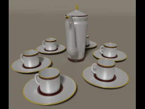 кофейник на шесть человек 3D Модель