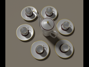 coffee pot for six people 3D Model