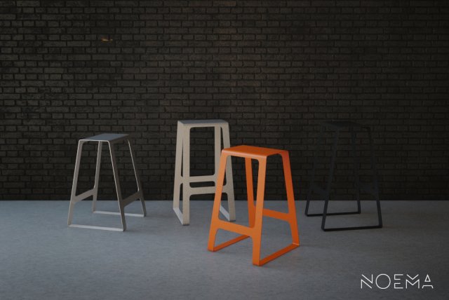 minimal a-stool Modelo 3D .c4d .max .obj .3ds .fbx .stl .blend 