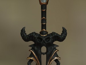 deadknight sword low-poly 3D Model