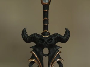 deadknight sword low-poly 3D Model