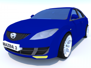 mazda 6 2008 model Modello 3D