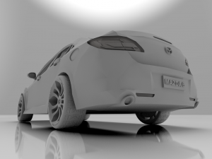 mazda 6 2008 model Modello 3D