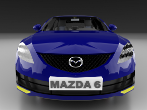 mazda 6 2008 model Modello 3D