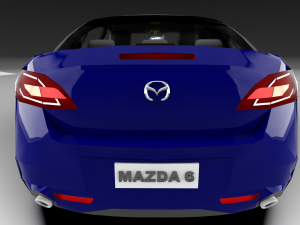 mazda 6 2008 model Modello 3D