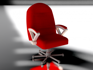 a simple red chair 3Dモデル