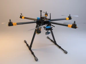 hexacóptero - tarô t810 Modelo 3D