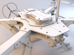 octocopter - 3dr octo-quad 3D Model