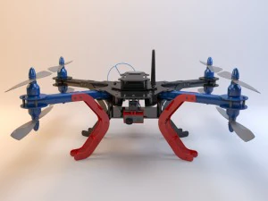 octocopter - 3dr octo-quad 3D Model