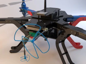 octocopter - 3dr octo-quad 3D Model