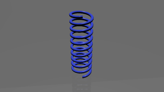 realistic coil spring 3D 模型 .c4d .max .obj .3ds .fbx .stl .blend 