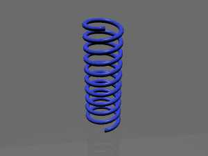 realistic coil spring 3D Model