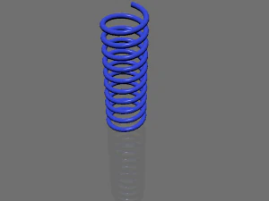 realistic coil spring 3D Model
