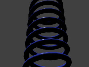 realistic coil spring 3D Model