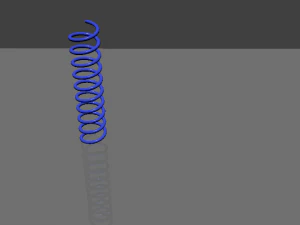 realistic coil spring 3D Model