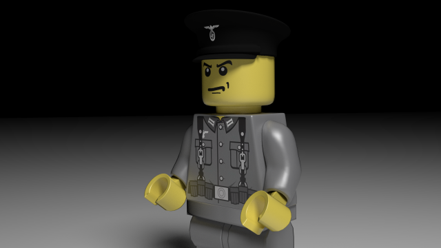 lego german soldier 3D Model .c4d .max .obj .3ds .fbx .stl .blend 