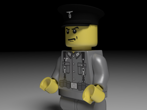 lego german soldier 3D मॉडल