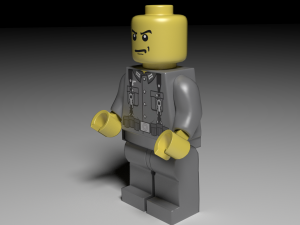 lego german soldier 3D Model