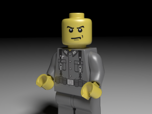 lego german soldier 3D Model