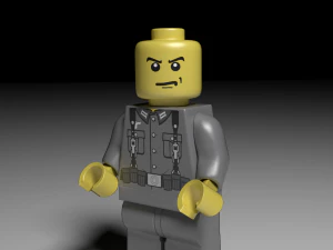 lego german soldier 3D Model