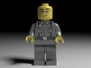 lego german soldier 3D Model