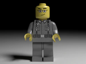 lego german soldier 3D Model