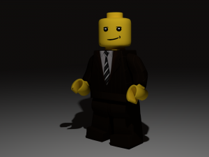 lego german soldier 3D Model