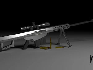 बैरेट 3D मॉडल