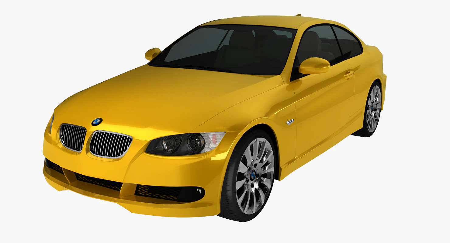 bmw 3 series e92 car sport coupe 3D Model .c4d .max .obj .3ds .fbx .stl .blend 