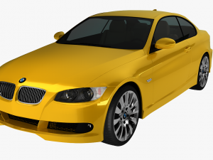 bmw 3 series e92 car sport coupe 3D Model