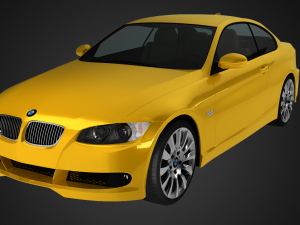 bmw 3 series e92 car sport coupe Model 3D