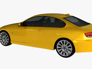 bmw 3 series e92 car sport coupe 3D Model