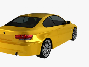 bmw 3 series e92 car sport coupe 3D Model