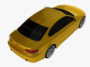 bmw 3 series e92 car sport coupe Model 3D